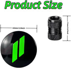4pcs Wheel Center Cap 63mm/2.5 inches Slash Covers Hub Cap Compatible with Dodge Charger Challenger Durango Hornet Dart R/T SRT Magnum Nitro Journey Caliber Avenger and Ram (Green)