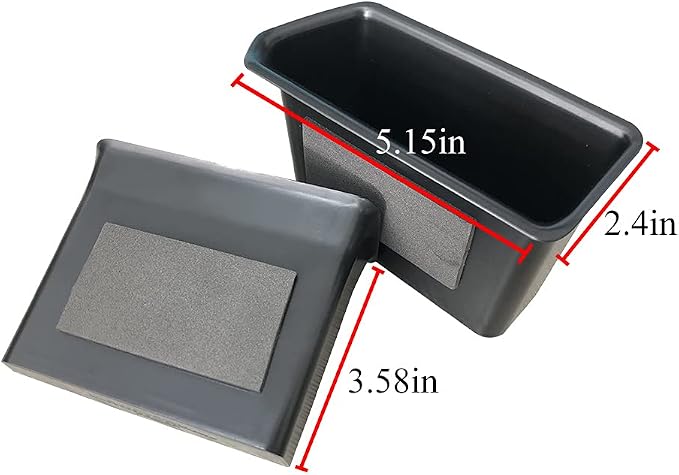 4pcs Door Organizer Storage Tray Compatible with VW Atlas 2018-2023 Atlas Cross Sport; ABS Grab Handle Tray Insert Glove Pallet