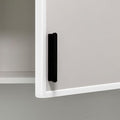 Slimline Cabinet Door Edge Protector, 3/4" Self Adhesive Peel and Stick Silicone Edge Guards, Flexible U Shaped Strip for Kitchen &Garbage Drawer Fronts, Edge Trims for Desks and Shelfves, White, 10Ft