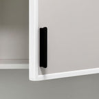 Slimline Cabinet Door Edge Protector, 3/4" Self Adhesive Peel and Stick Silicone Edge Guards, Flexible U Shaped Strip for Kitchen &Garbage Drawer Fronts, Edge Trims for Desks and Shelfves, White, 10Ft