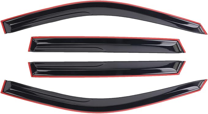Tape-On Window Visors Deflectors Rain Guards 4 Piece Set ‎Compatible with 2011-2023 Dodge Durango 94267
