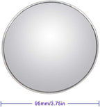 2Pcs 3 Inch Non-Adjustable Large Stick-On Convex Blind Spot Mirror, HD Glass Big Round Rear View, Strong Adhesive for Car, Van, SUV and Trucks (3"(75mm), Frameless)