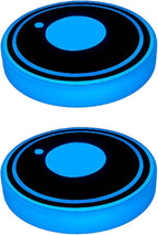 Mandark LED Car Cup Holder Lights, 2PCS Waterproof 7 Colors Changing Vehicle USB Charging Coaster Pad, Auto Interior Atmosphere Lamp Cup Mat Accessories, Universal for SUV Sedan Truck (Planet)