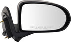 Passenger Side Mirror Assembly Power Textured Paint to Match Foldaway Compatible with 2007-2012 Jeep Compass
