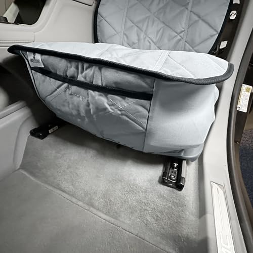 Car Seat Cover for Dogs – Durable Captains Seat & Front Seat Protector for Dogs, Waterproof, Non-Slip Car Seat Cover for Pets, Easy Install, Protects Vehicle from Dirt, Fur, Scratches (Grey)