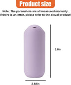 Car Trash Can with Flip Lid, Mini Portable Silicone Auto Cup Holder Garbage Bin, Leakproof Vehicle Trash Storage, Universal Car Accessories for SUV Truck Van Home Office(Purple)
