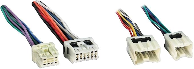 Metra Reverse Wiring Harness 71-7550 for Select 1995-up Nissan Vehicles Into OEM Radio & Metra 70-7550 Wiring Harness for Select 1990-2005 Nissan/Infiniti Vehicles