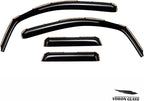Voron Glass in-Channel Extra Durable Rain Guards for Trucks Toyota Tundra 2007-2021 Double Cab, Window Deflectors, Vent Window Visors, 4 Pieces - 230082