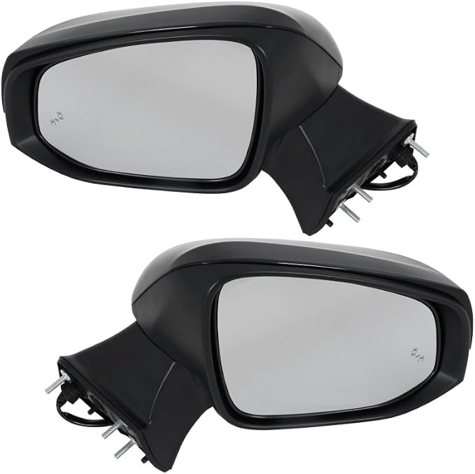 For Toyota Highlander 2020 2021 2022 2023 Door Mirror Driver And Passenger Side | Pair | Power | Heated W/Signal Light | With Blind Spot Detection | Paintable | TO1320415 | 879400E350-PFM