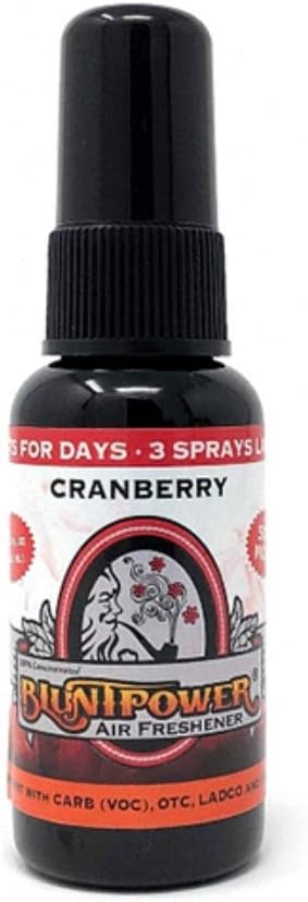 (Cranberry, 1 Pack) Concentrated Air Freshener for Room and Car Spray - Oil-Based Diffuser Spray Bottle - Long-Lasting Bathroom Spray, Car Freshener, & Odor Eliminator Spray