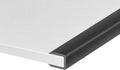 Rubber Edge Trim, Self-Adhesive U Channel Edge Trim, U Shaped Edge Protector for Glass, Plywood, Wood Board, EPDM Material, Slot Width 5/16"(8mm), Length 10 Ft, Black