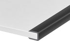 Rubber Edge Trim, Self-Adhesive U Channel Edge Trim, U Shaped Edge Protector for Glass, Plywood, Wood Board, EPDM Material, Slot Width 5/16"(8mm), Length 10 Ft, Black