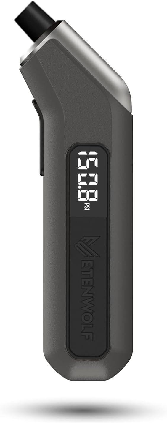 T300 Digital Tire Pressure Gauge 3-200 PSI, Industrial Tire Gauge Calibrated to ANSI B40.7 Grade 2A(Plus-Minus 0.5%), Backlit LED Screen, Grey