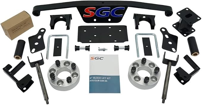 SGC 4" Spindle Extension Lift Kit for Club Car DS (1993-2010) Golf Cart