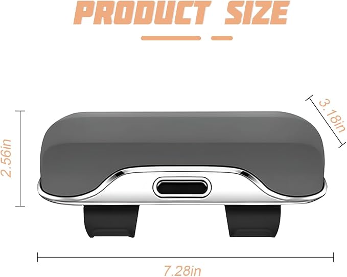 Sunglasses Holder for Car Sun Visor, Protective Automotive Eyeglasses Storage Case Hanger, Soft Vehicle Interior Glasses Organizer Box Accessories, Universal for SUV Sedan Truck (Gray)
