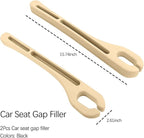 2PCS Car Seat Gap Filler Organizer with Phone Holder,[Upgrade Version] Car Seat Gap Organizer for Prevent Falling,Essential Car Accessories Car Side Seat Gap Filler (Beige)