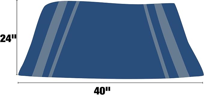 Extra Large Car Drying Towel 40"x24", 800 GSM Car Towel (Blue) | XL Professional Super Absorbent Drying Towels Car Detailing, Premium Microfiber Drying Towels for Cars, Double-Sided