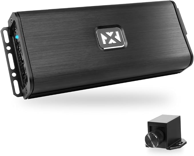 VADM5 v2 Model 1500W Peak (750W RMS) V-Series Micro Full-Range Class D Compact 5-Channel Car/Marine/Powersports Amplifier with Remote Bass Knob (VADM5v2)