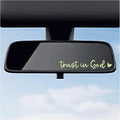 2PCS Trust in God Rearview Mirror Decals, Automotive Vinyl Rear View Mirror Decorative Stickers, Waterproof Trust in God Stickers for Car Truck Laptop, Car Accessories (Luminous)