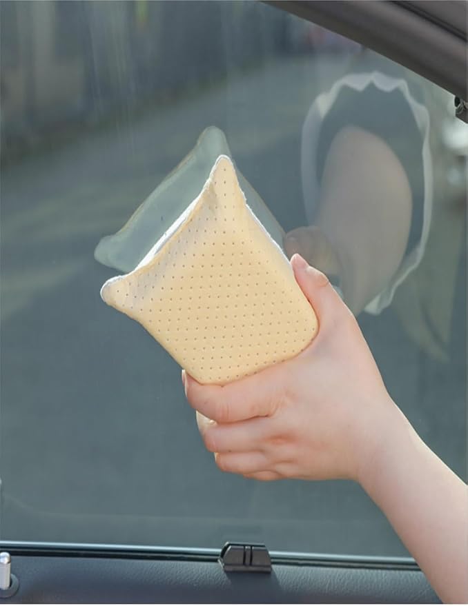 Car Window Defogger Sponge, 2-Pack | Absorbent, Reusable, Non-Scratch Cleaning, For Auto Glass Fog and Steam Removal