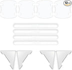 12 PCS Car Door Handle Protector, Anti-scratch Car Door Edge Corner Guards, Multipurpose Anti-collision Auto Paint Protection Trim Decal, Universal Exterior Sccessories (Transparent)