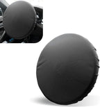 Car Steering Wheel Cover Sun Shade, Thickened Soft Waterproof Steering Wheel Sun Block Protector, All-Inclusive Design Auto Steering Shield Accessories for Most Cars, Trucks, SUVs (Black)