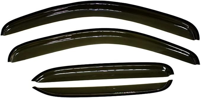 Tape-On Window Visors 4-Piece for 07-14 Chevy Tahoe/GMC Yukon Sun Rain Guard Shield Shade Smoke 94514
