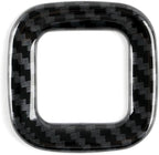 ABS Carbon Fiber Electronic Parking Brake Button Ring Trim for 2019-2025 Chevy Silverado | for 2019-2021 GMC Sierra 1500 2500 3500 HD Decal Accessories
