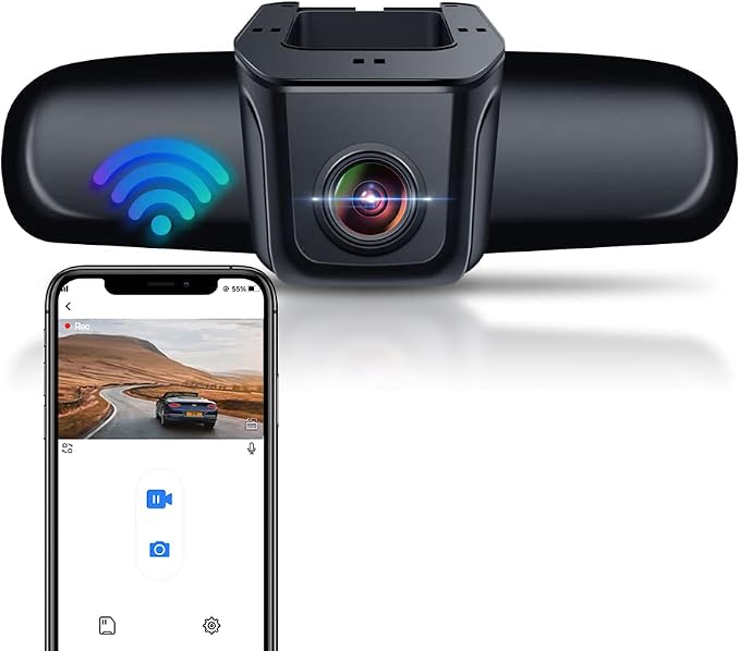 4K Dash Cam Compatible with Honda 2011-2021 Vehicles (Rhombus Dome Light), Integrated OEM Look, 2160P UHD Video, Built-in WiFi &APP, Loop Recording, Gravity Sensor, Plug & Play, 64GB Card