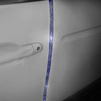 Door Edge Anti-Scratch Sticker Door Crash Bumper Crystal Bling Protection Tape Rubber Strip Sticker,Car Door Protector,Car Door Guard,Car Door Protection,90cm/35.4" Each One,4Pack/Set,Deep Blue