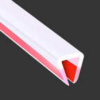 Clear Rubber Edge Trim, Flexible Baby Proof Edge Protector, 5/16"(8.0mm) U Channel Edge Trim, Self-Adhesive Edge Guards for Plywood, Glass, Flexi-Glass, 20Ft, Transparent Color