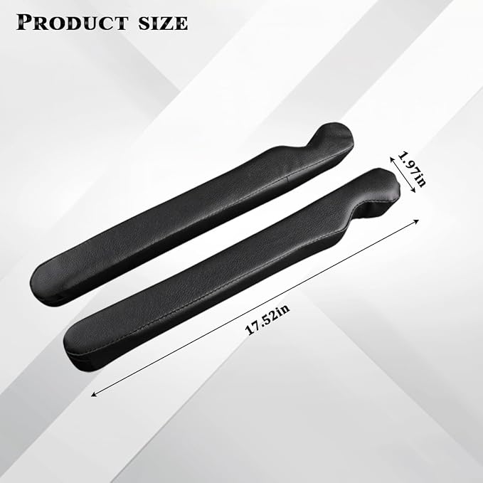 2PCS Car Seat Gap Filler, Soft Foam Leather No Drop Automotive Gap Stopper Between Seat and Console, Vehicle Seam Guard Gap Plug Crevice Catcher Blocker, Universal Fit (Black)