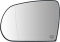 Driver Side Mirror Replacement for Jeep Cherokee 2014-2019 Jeep Compass 2017-2021, Left Exterior Side Rearview Mirrors Glass, with Backing Plate, Power Heated