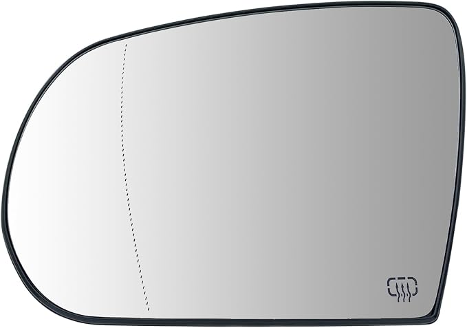 Driver Side Mirror Replacement for Jeep Cherokee 2014-2019 Jeep Compass 2017-2021, Left Exterior Side Rearview Mirrors Glass, with Backing Plate, Power Heated