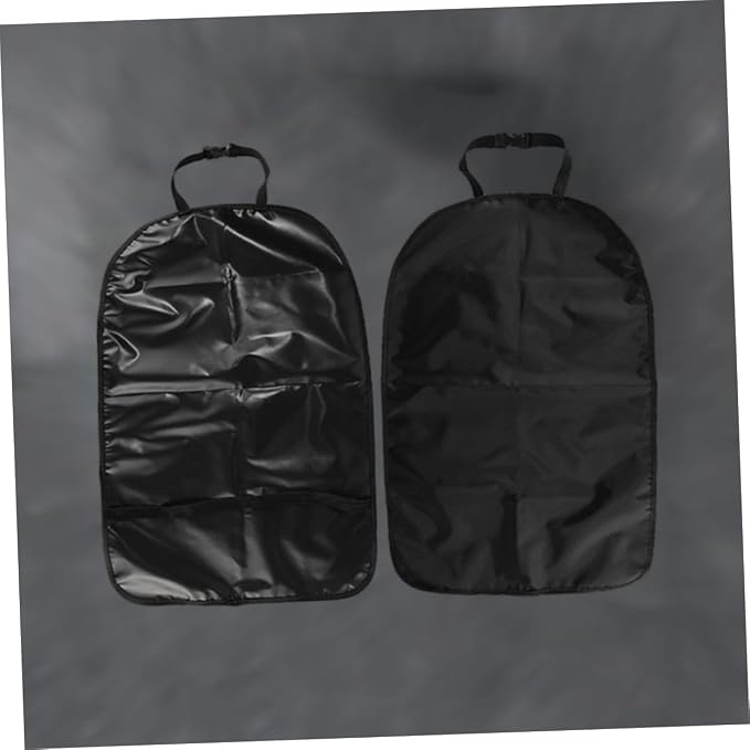 Kick Mat for Car Black Auto Back Protector Friendly Seat Back Cover Easy to Clean Mud Stain Resistant Durable Kick Mat for Vehicle Back Seats