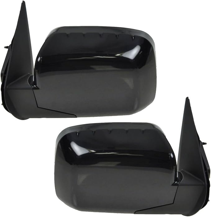 2 Piece Driver and Passenger Side Mirror Assembly Set Electric Adjustment Non-Heated No Memory Black Compatible with 2006-2014 Honda Ridgeline HO1320229 HO1321229