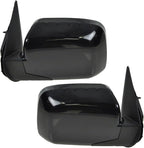 2 Piece Driver and Passenger Side Mirror Assembly Set Electric Adjustment Non-Heated No Memory Black Compatible with 2006-2014 Honda Ridgeline HO1320229 HO1321229