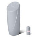 Car Trash Can Bin with Lid - Car Garbage Can Cup Holder - Grey Mini Leakproof Vehicle Garbage Bin with 20pcs Trash Bags-Automotive Organizers and Storage for Front Back Seat Accessories
