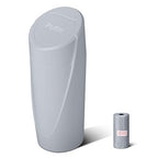 Car Trash Can Bin with Lid - Car Garbage Can Cup Holder - Grey Mini Leakproof Vehicle Garbage Bin with 20pcs Trash Bags-Automotive Organizers and Storage for Front Back Seat Accessories