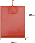 4PCS 12V 30W Silicone Heating Pad Rubber Flexible Heater Mat 80mm X 100mm