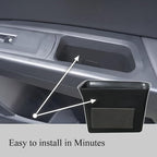 Front Row Door Organizer Compatible with VW Atlas 2018 2019 2020 2021 2022 2023 Atlas Cross Sport Armrest Storage Box Phone Container Handle Pocket ABS Tray Insert Glove Pallet