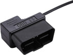 OBDII to Barrel Connector Power Cord with for Cobra Radar Detectors, Compatible with Cobra RAD350 380 450 480i 700i for Windshield or Mirror Mount Applications