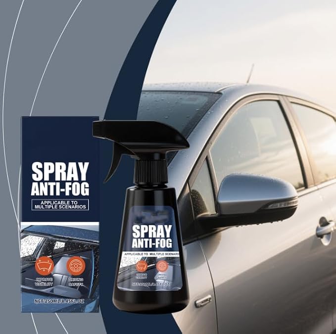 Glass Agent - Anti-Fog Windshield Cleaner, 250ml Anti-Rain Agent, Windshield Defogger Agent, Glasses Window Windscreen Protectant, Suitable for Windshield,Mirrors,Improve Driving Visibility