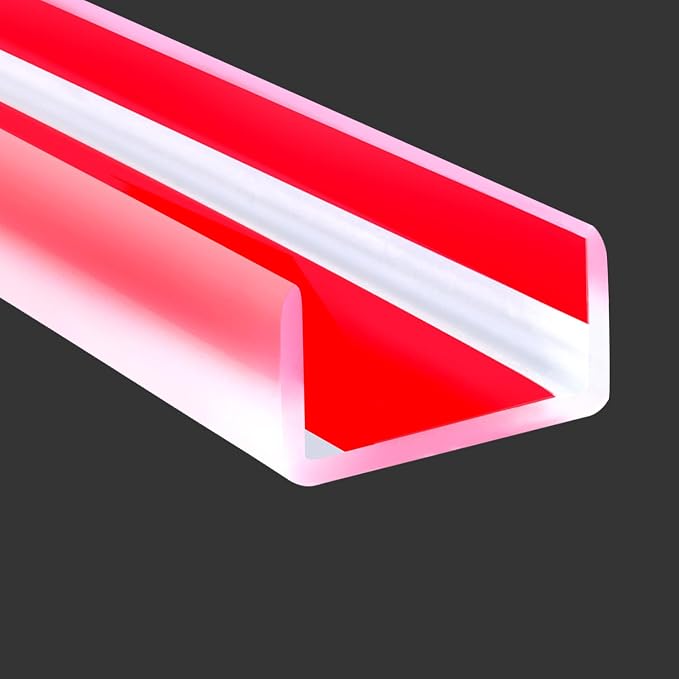 Clear Rubber Edge Trim, Self-Adhesive Cabinet Door Edge Guard, Flexible U Shaped Edge Banding, Peel and Stick 1"(25mm) Wide Size U Shaped Protector, Baby Proof Guards for Plywood, Furniture, 20Ft