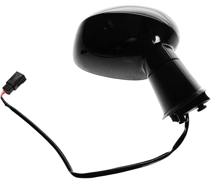 Passenger Side Mirror Assembly Electric Adjustment Non-Heated No Memory Black Compatible with 2008-2013 Dodge Challenger CH1321310