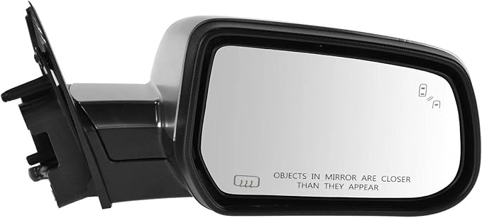 Passenger Side Mirror Assembly Electric Adjustment Heated Memory Chrome Compatible with 2013-2017 GMC Terrain Denali GM1321454