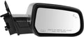 Passenger Side Mirror Assembly Electric Adjustment Heated Memory Chrome Compatible with 2013-2017 GMC Terrain Denali GM1321454