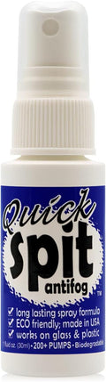 Jaws Quick Spit Anti-Fog Spray for Swim Goggles, Eye Glasses, Snorkel Mask, Scuba Divers, and Safety Eyewear, Made in the USA