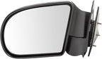 Driver and Passenger Side Mirror Assembly Set Manual Textured Black Foldaway Compatible with 99-05 Chevrolet Blazer 98-04 S10 98-04 GMC Sonoma 99-00 Jimmy 99-01 Oldsmobile Bravada