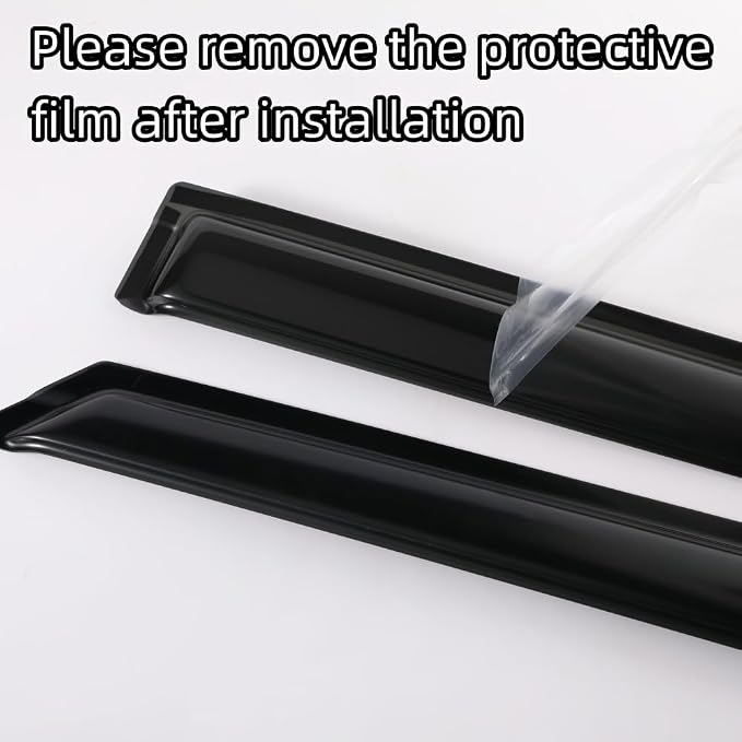 94547 Sunproof Waterproof Side Window Wind Deflector, 4pcs Protective Replacements Rain Guards Set, Window Visor fit for 2009-2019 Ford Fiesta (Only for Hatchback Not for Sedan)